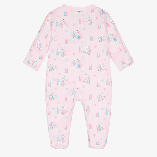 Kissy Kissy Gingerbread Cottages Footie w/ Zip