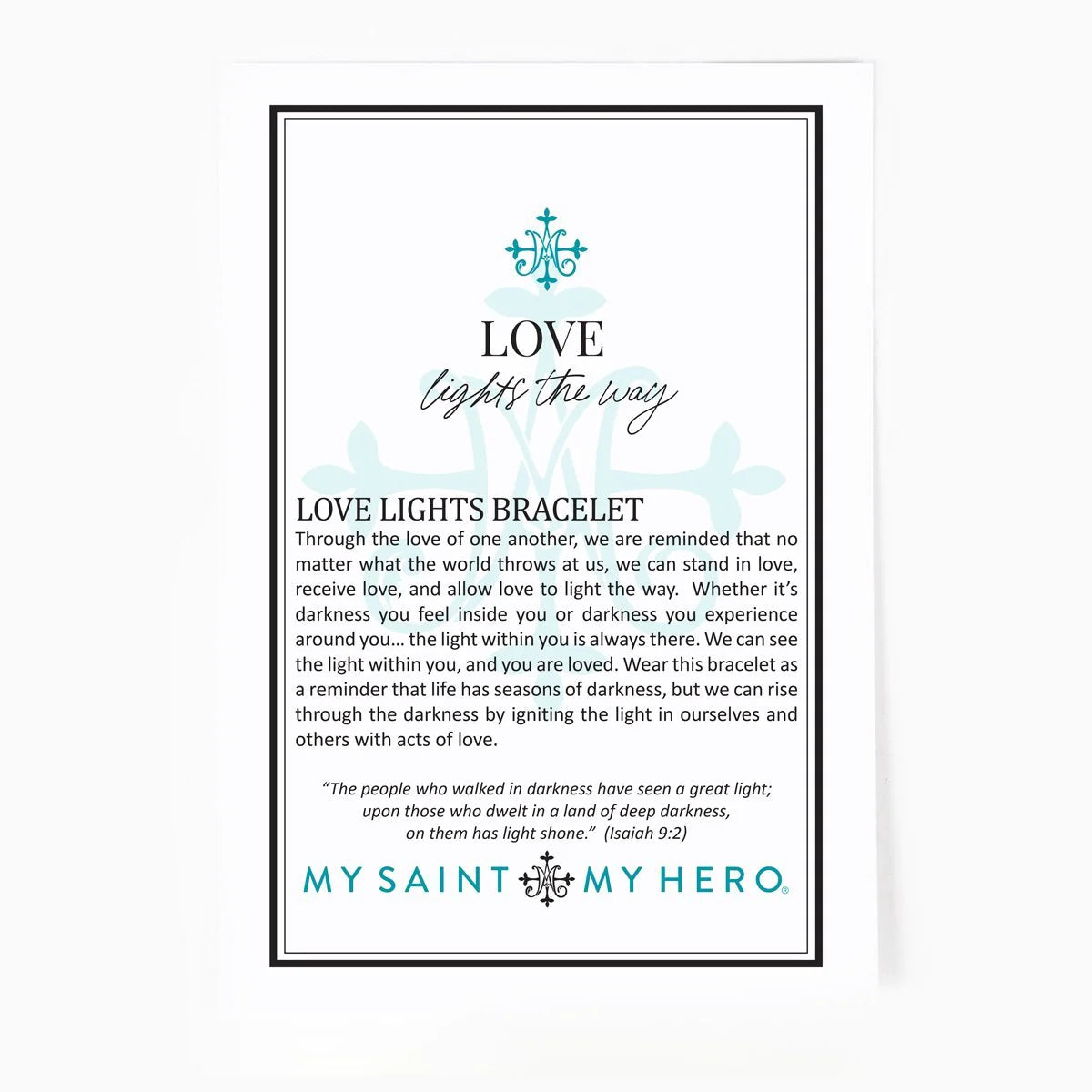 MSMH Love Lights the Way - St. Amos Crystal Pearl Bracelet