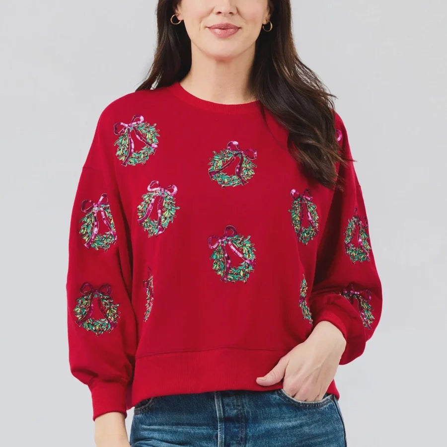 Millie Berry Wreaths Sweatshirt