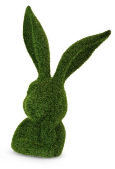 10" Moss Thinking Rabbit Bust