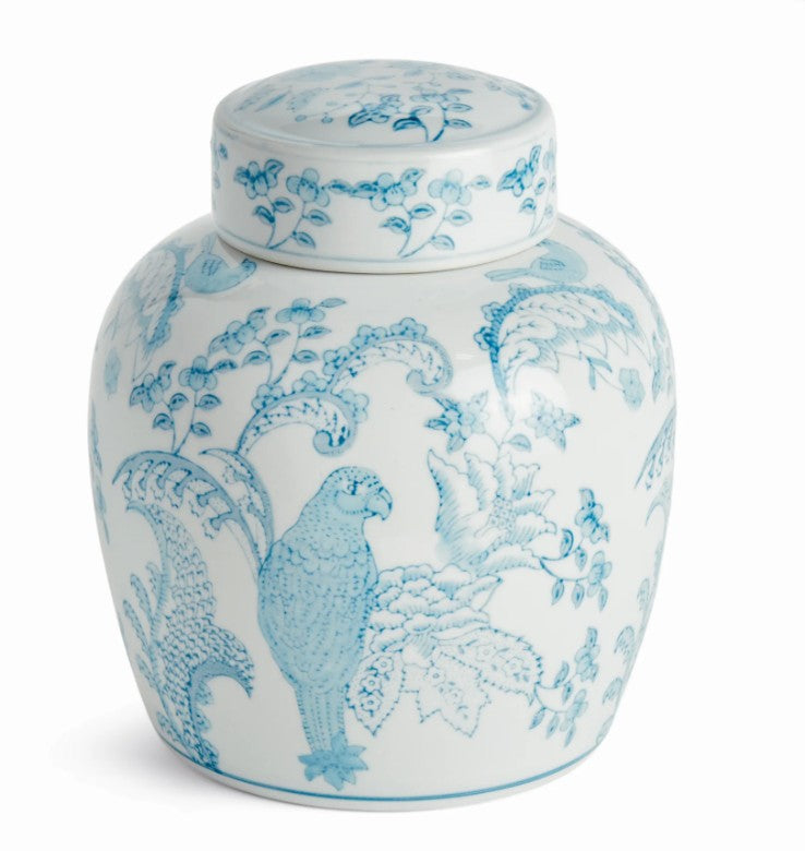 Monarch Parrot Lidded Jar