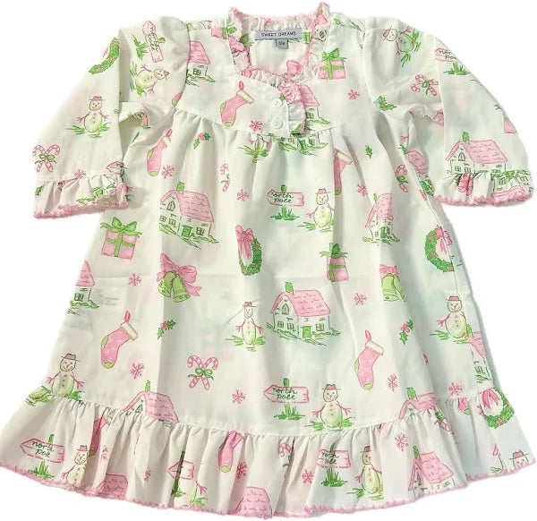 pink and green christmas dress Merry Mint Dress