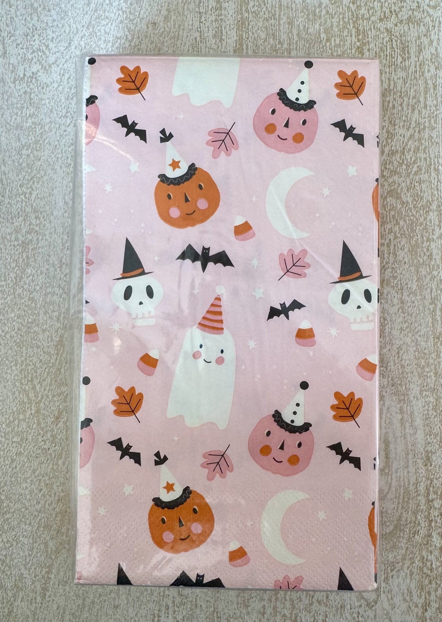 Pink Halloween Guest Napkins