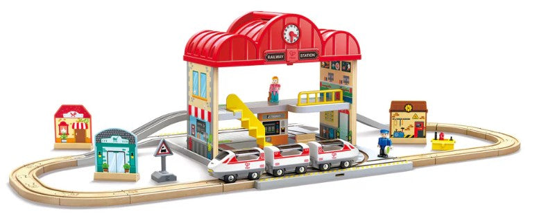 Portable Train Station Set
