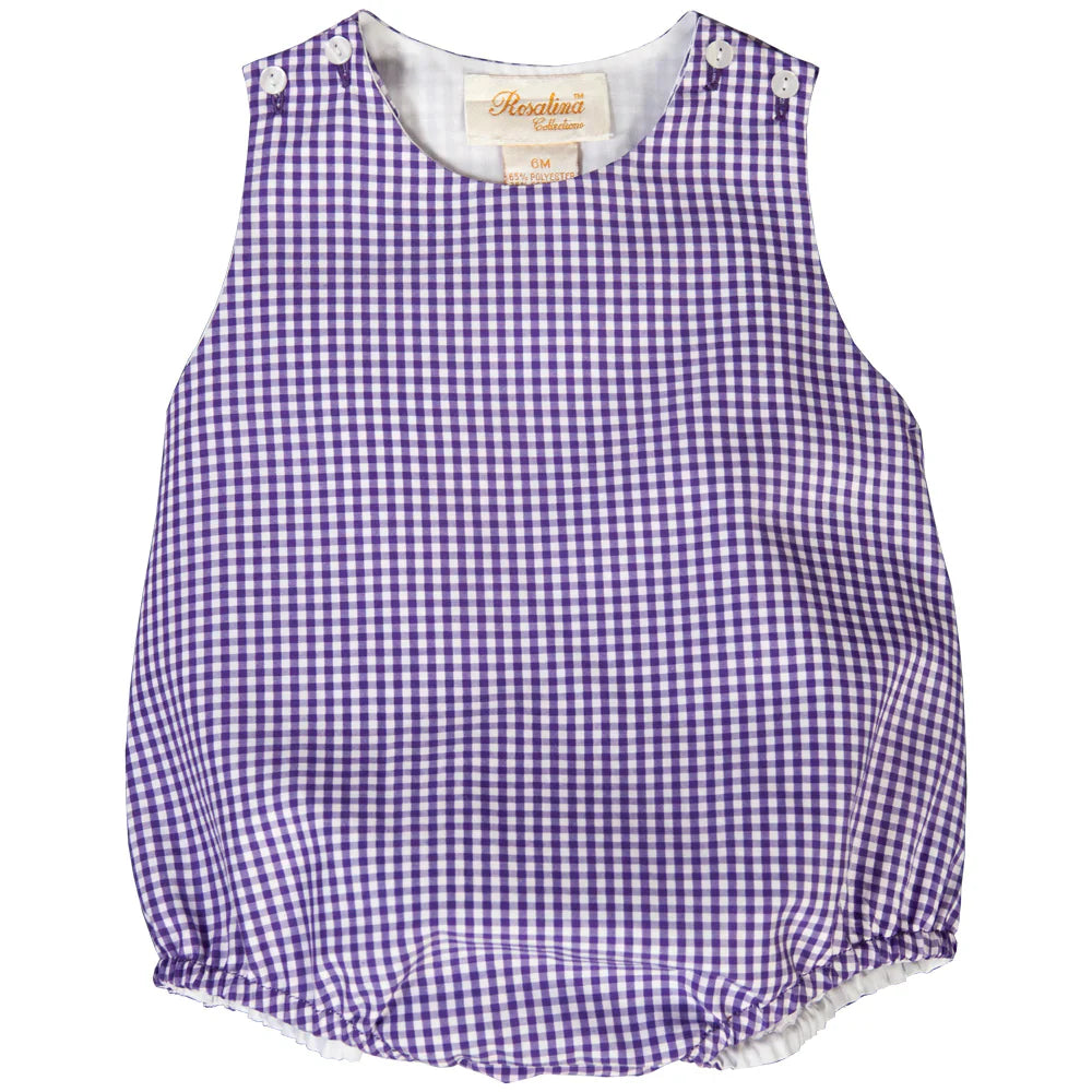 Bubble Unisex Gingham Purple