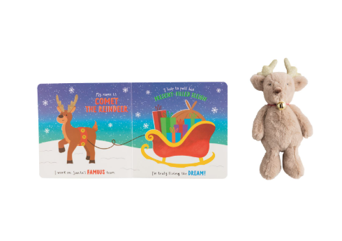 Reindeer Book With Plush