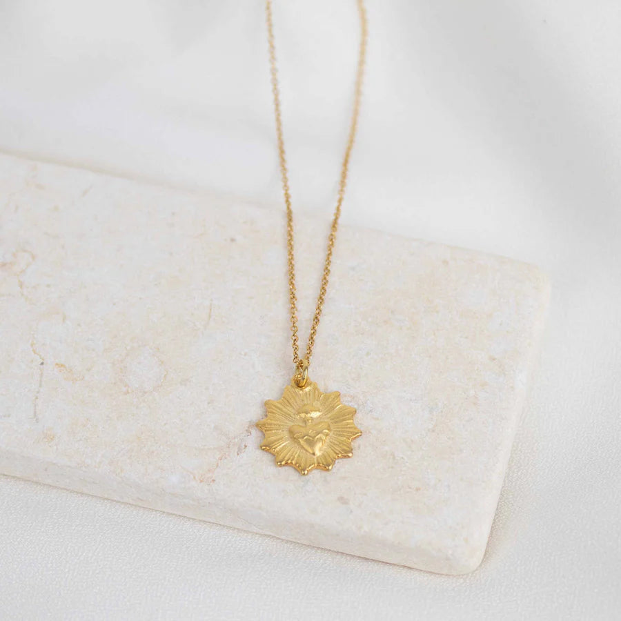 MSMH Sacred Heart Sunburst Necklace