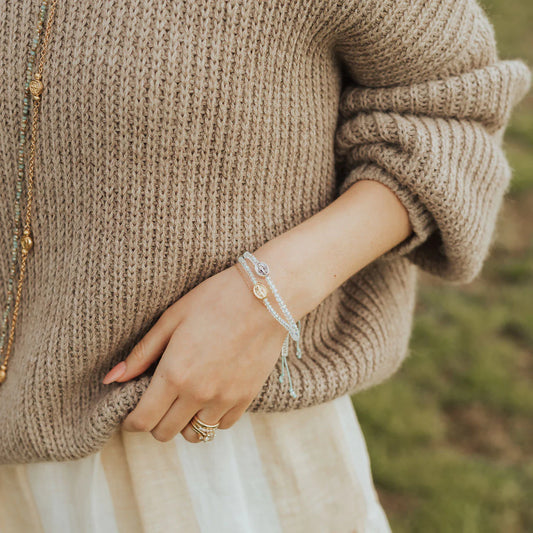 MSMH Say Yes Miraculous Mary Crystal Bracelet