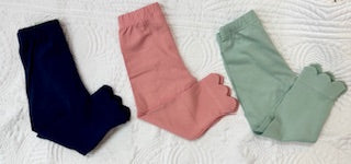 Solid Scallop Leggings
