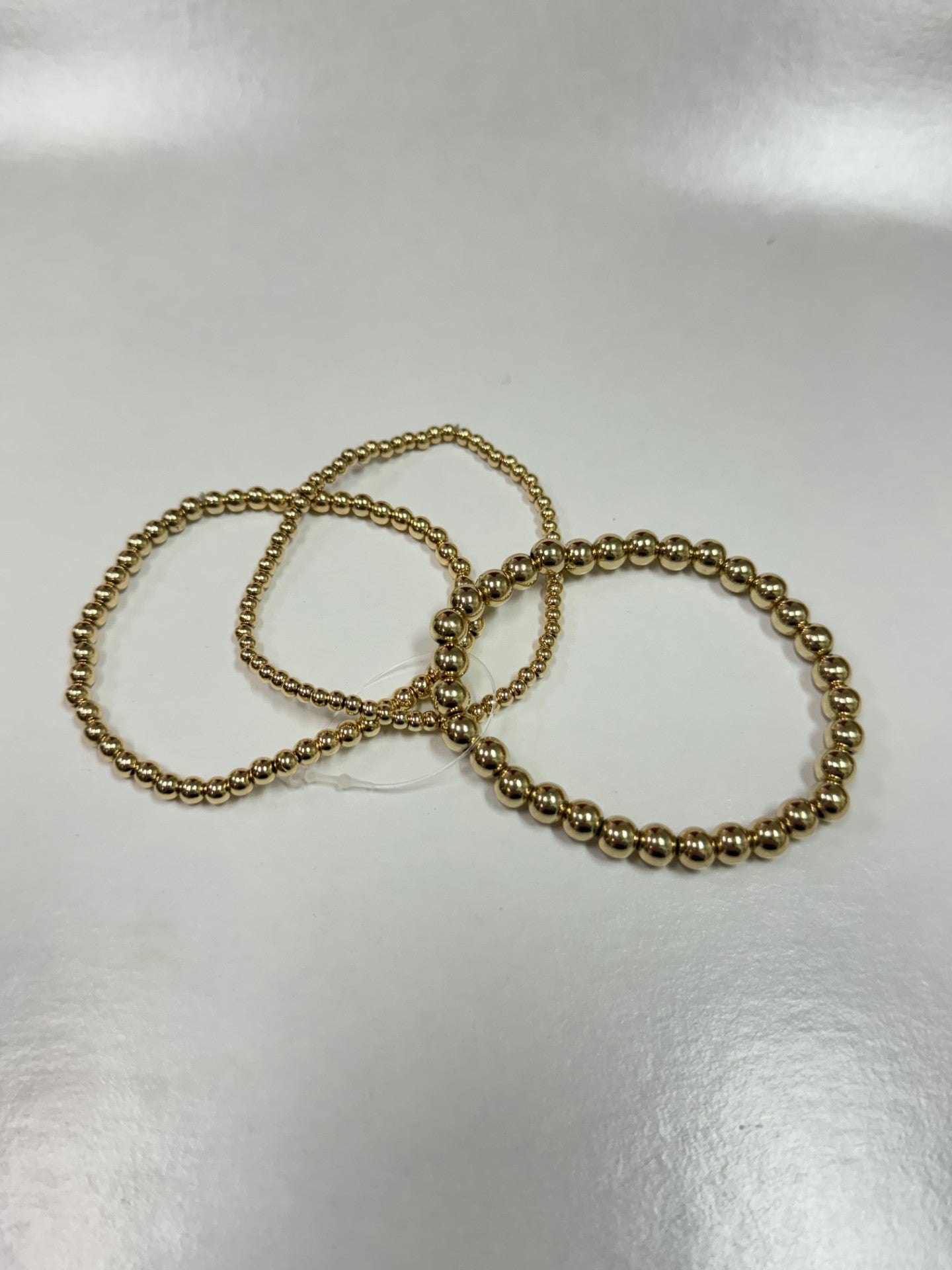 3 Row Metal Ball Bracelet (set of 3)
