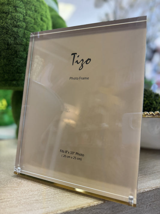 Gold Lucite Acrylic Frame