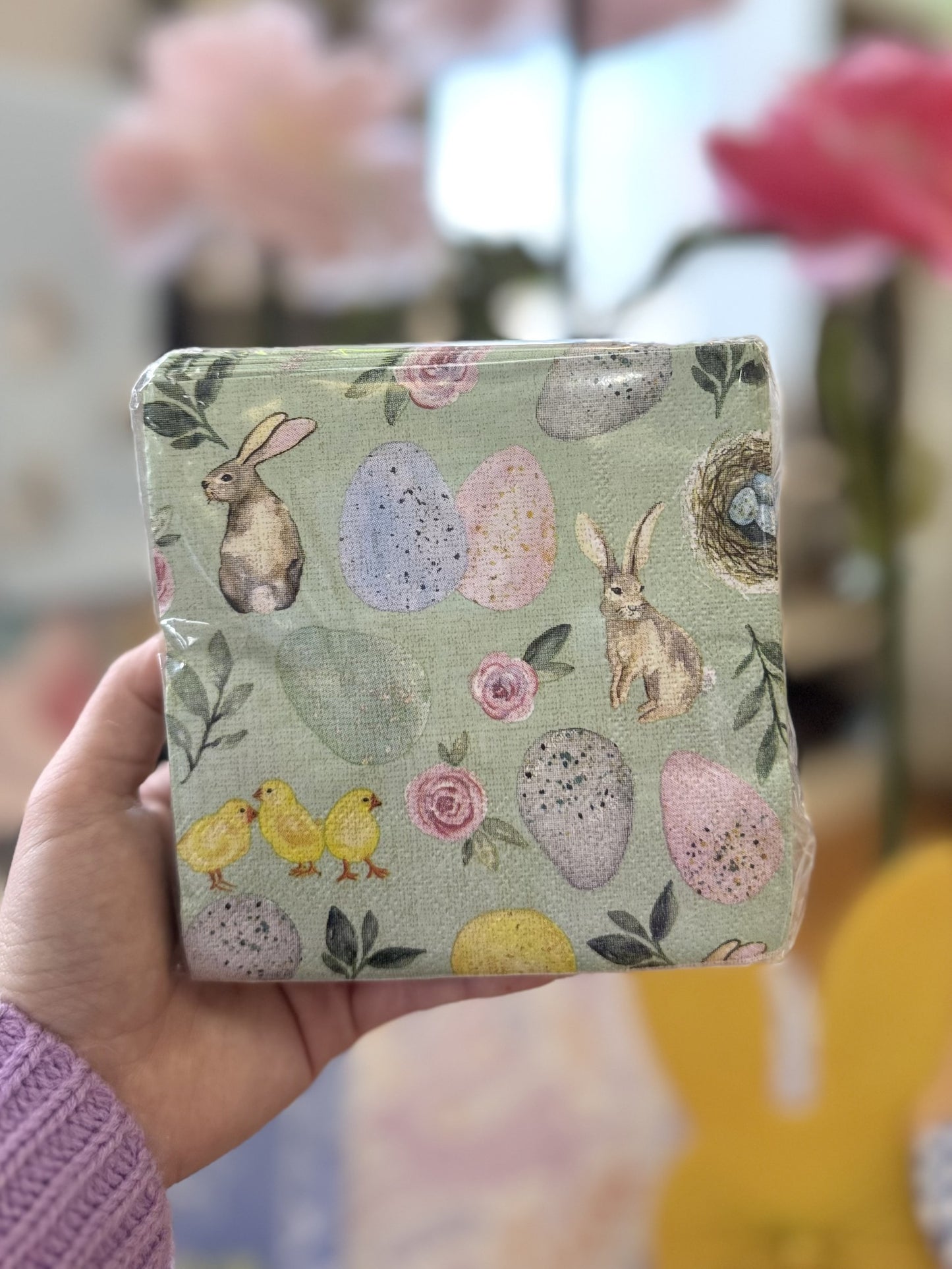 Easter Cocktail Beverage Napkin