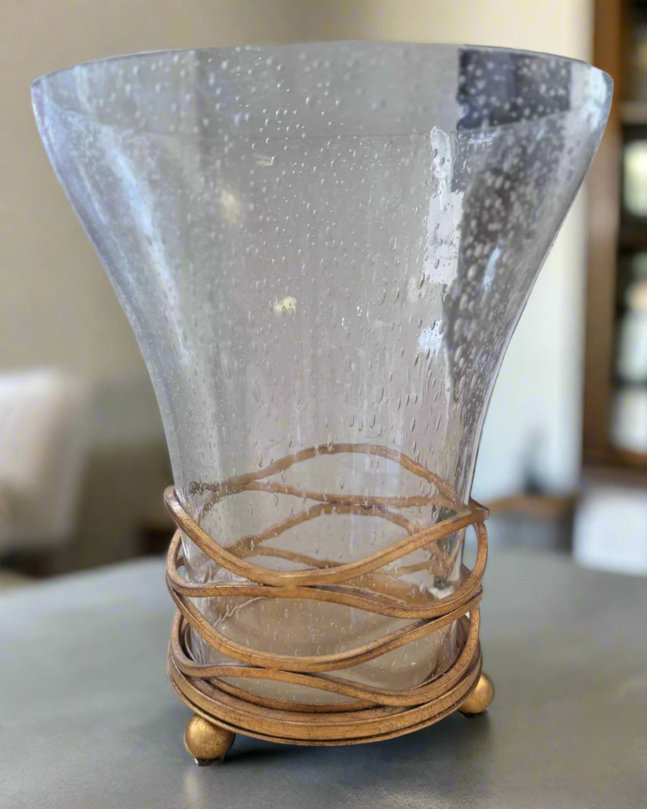 Gold Glass Hurricane