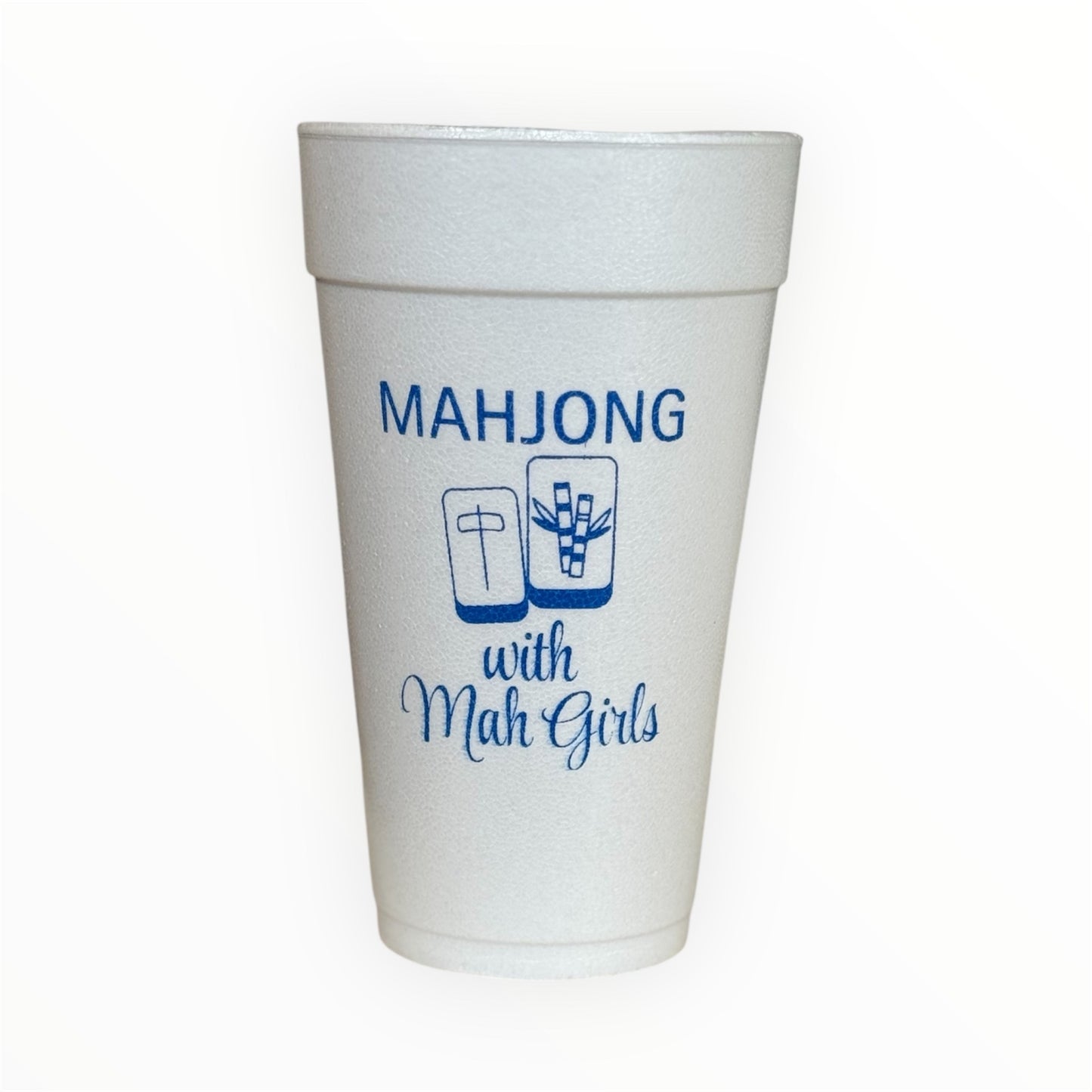 Mahjong with Mah Girls Foam Cups