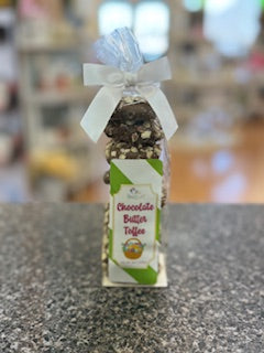9 Piece Tall Stack of Chocolate Almond Butter Toffee