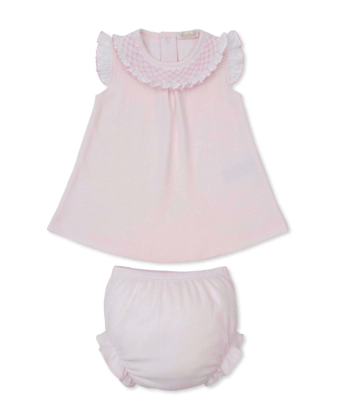 Kissy Kissy CLB Smocked Ruffle Dress Set w/ Hand Smock