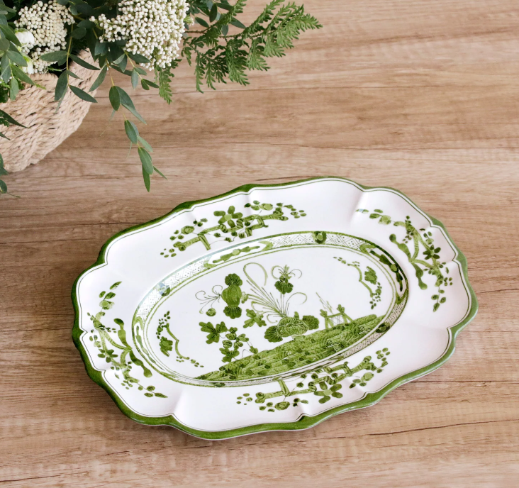 VIDA Faenza Med Oval Platter (Gr/wh)