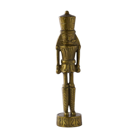 Antique Gold Vintage Nutcracker Figurine