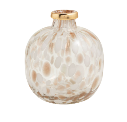 White & Gold Tortoise Vases