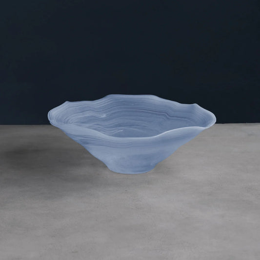 GLASS Alabaster Wave Bowl