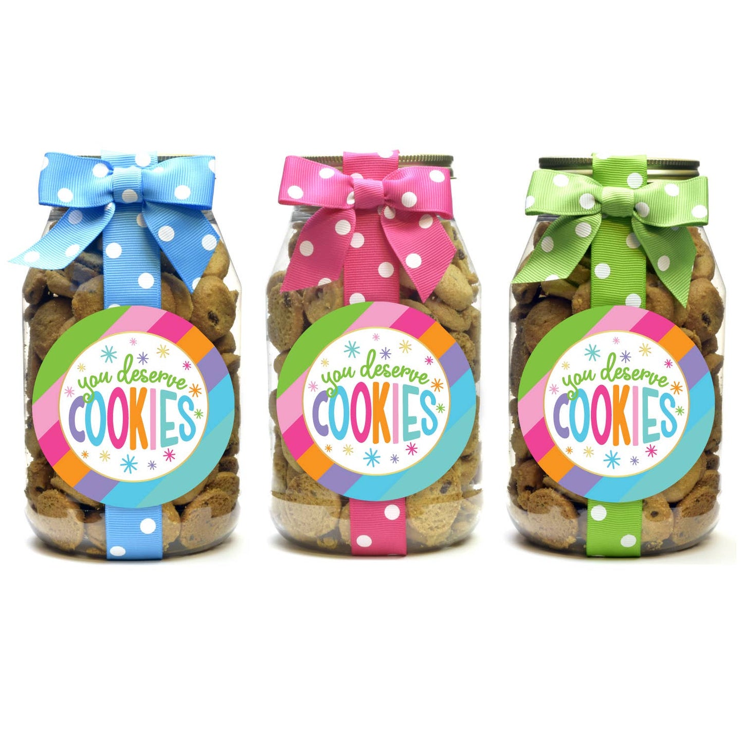 You Deserve Cookies Quart Jar