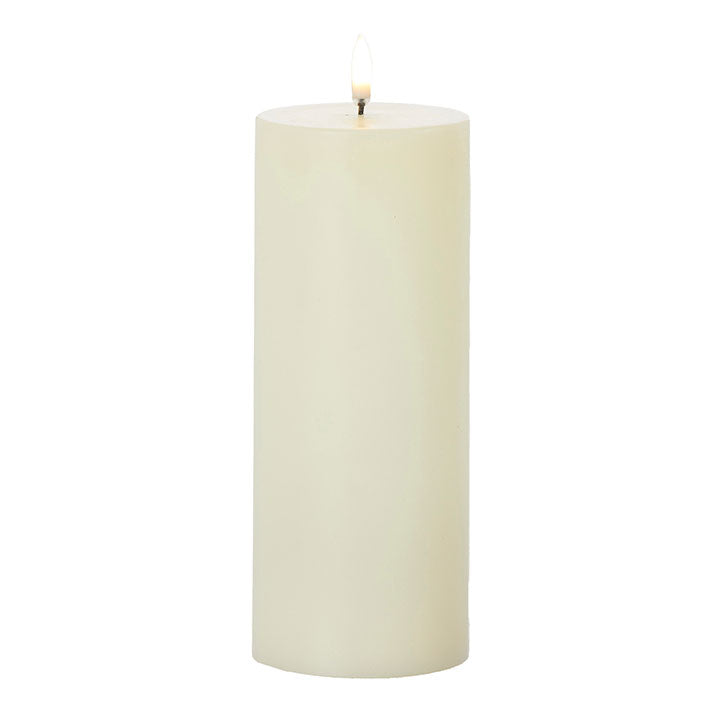 3"x8" Ivory Pillar Candle
