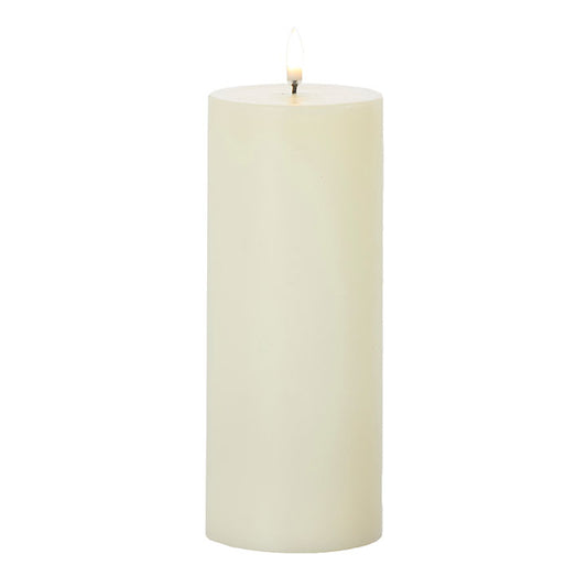 3"x8" Ivory Pillar Candle