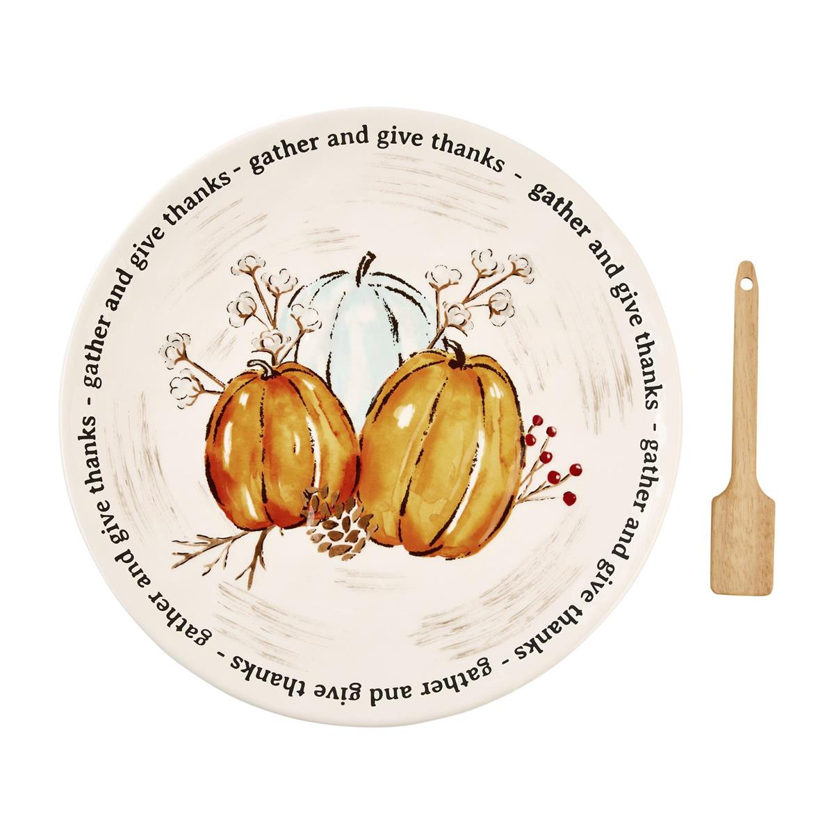 Pumpkin Cookie Plate Set