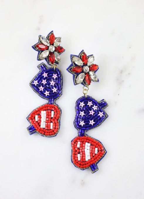 Abe Patriotic Earring