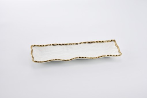 Golden Salerno Long Rectangular Serving Piece