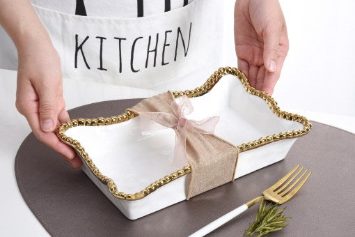 Golden Salerno Dinner Napkin/Guest Towel Holder