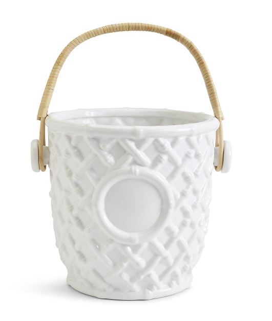 Small Faux Bamboo Bucket