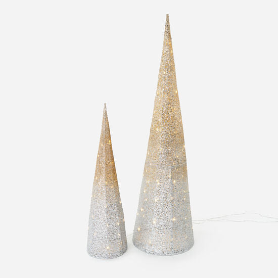 Glitter Cone Display Tree