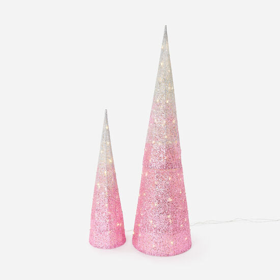 Glitter Cone Display Tree