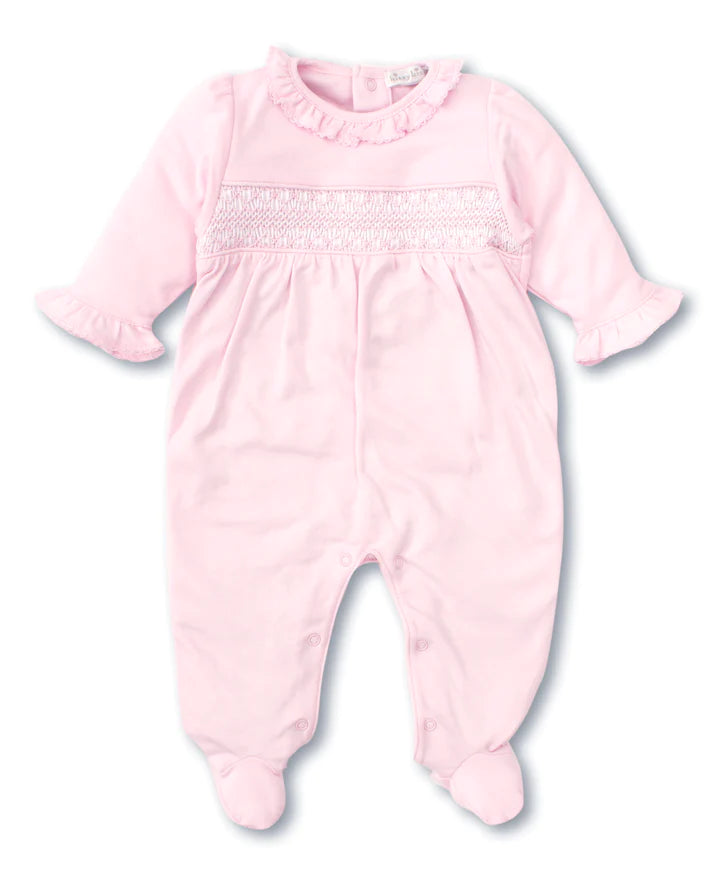 Kissy Kissy Hand Smocked CLB Charmed Footie