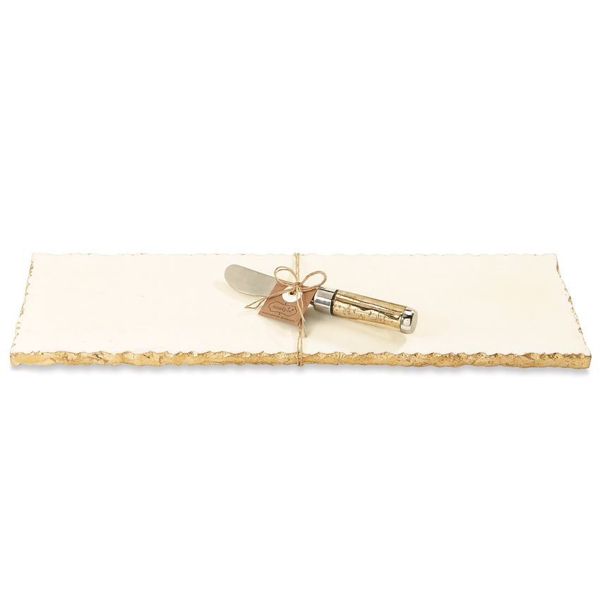 Marble & Gold Edge Hostess Set