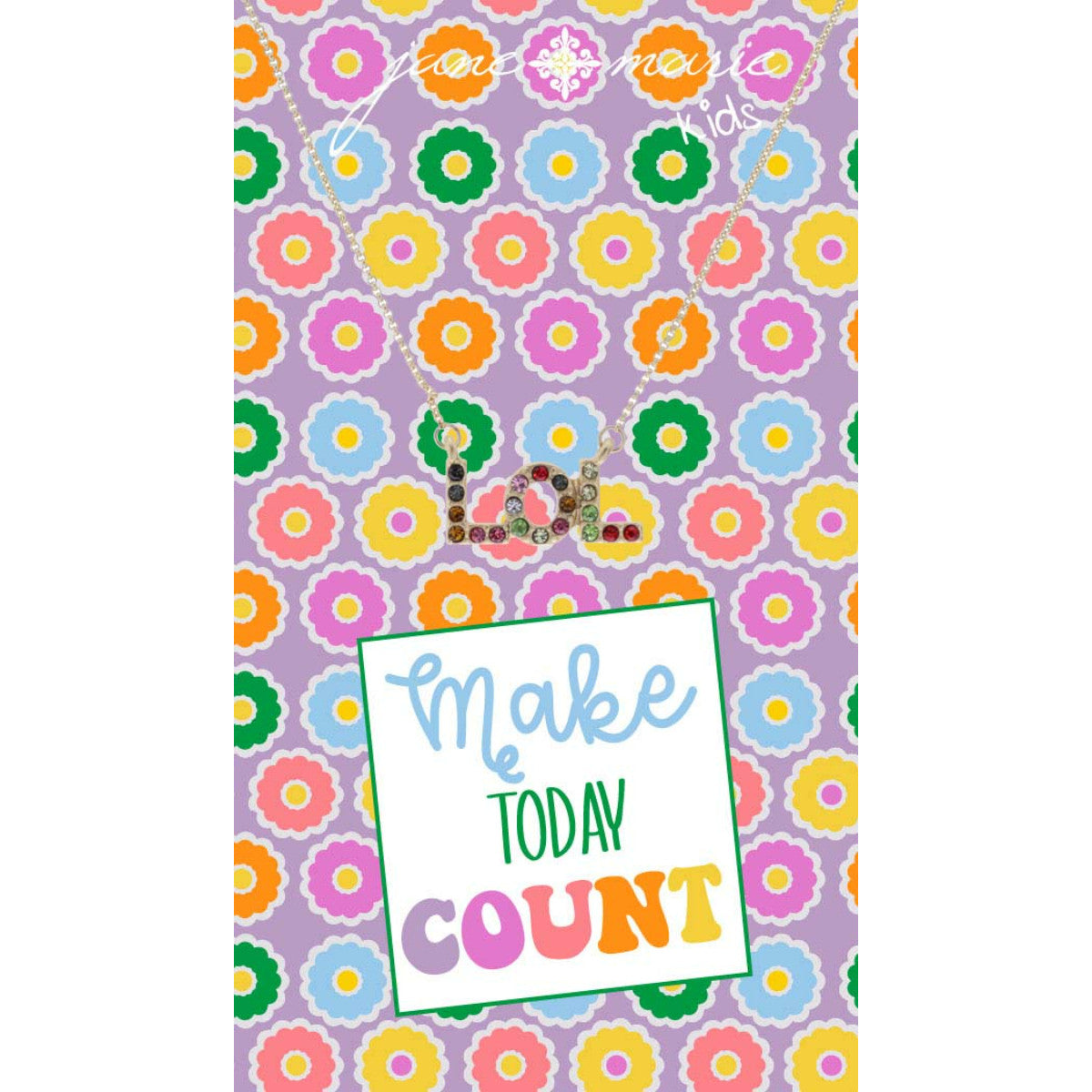 Multi Crystal LOL Necklace