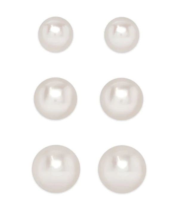 Freshwater Pearl Stud Earring Set