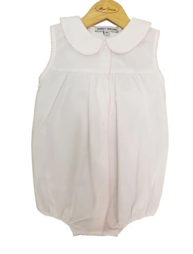 White Bubble with Pink Trim