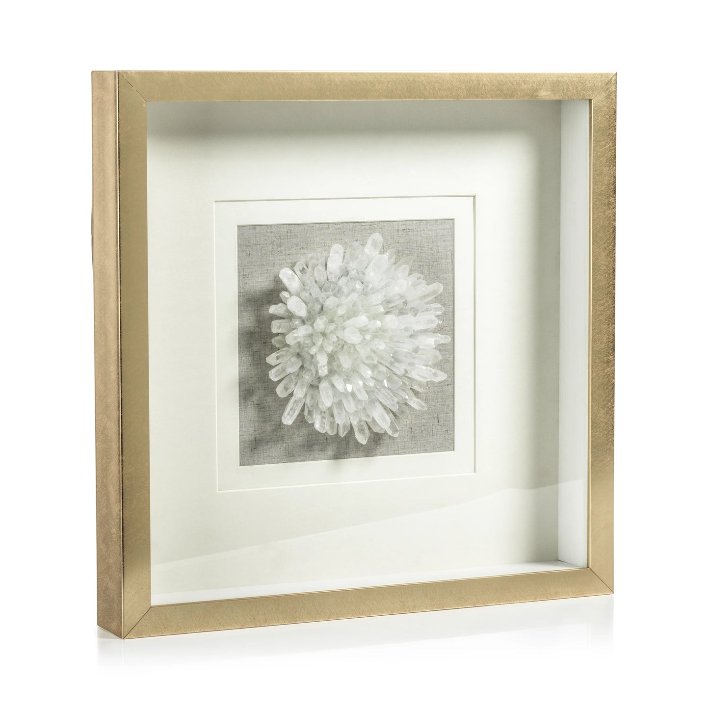 Gold Framed Crystal Flower