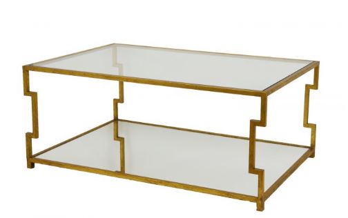Rectangle Coffee Table with Two Shelves