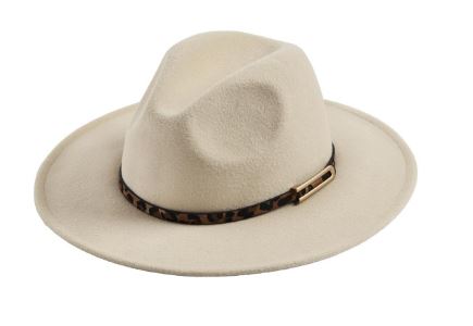 Leopard Band Fedora