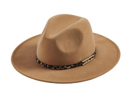 Leopard Band Fedora