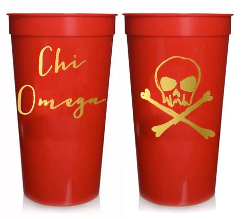 Sorority Stadium Cup with Gold Foil Print