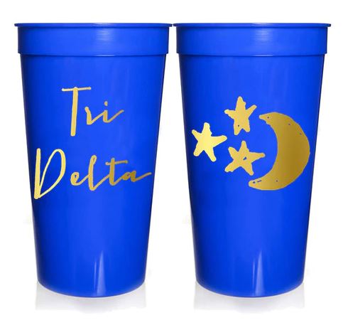 Sorority Stadium Cup with Gold Foil Print