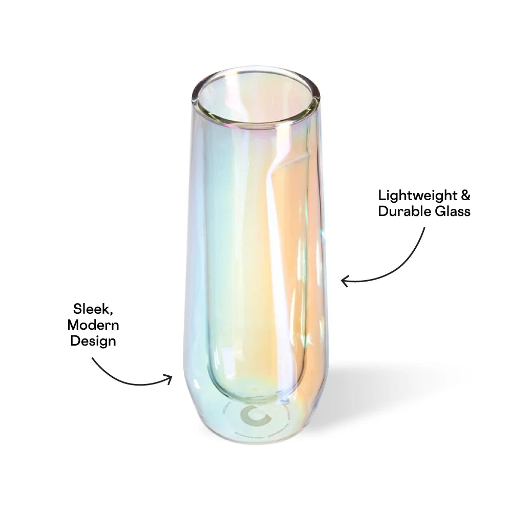Corkcicle Stemless Flute Glasses (Set of 2)