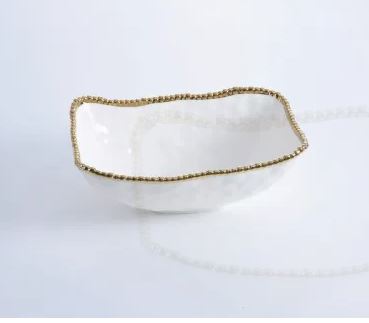 Golden Salerno Deep Serving Bowl