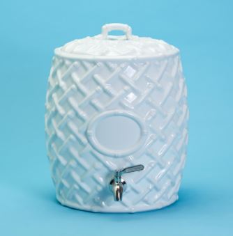 Faux Bamboo Beverage Dispenser