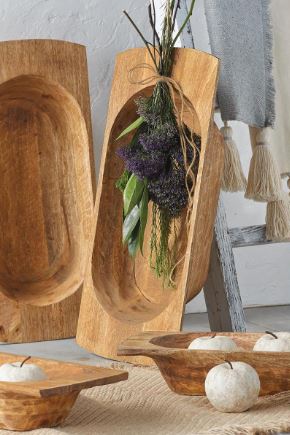 Wooden Dough Bowl