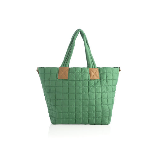 Ezra Quilted Nylon Tote
